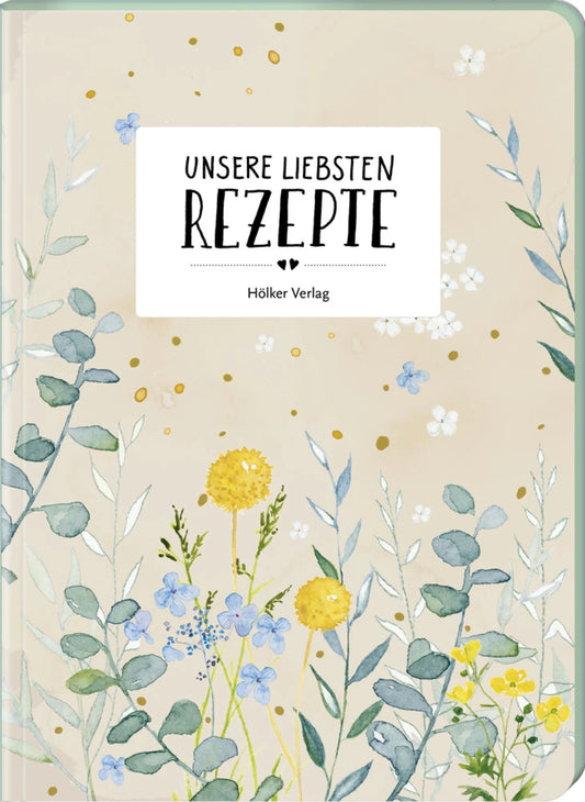 Unsere liebsten Rezepte | Einschreibbuch für Paare
