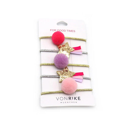 Haargummis Kids | VON RIKE  | 5er Set | Haarschmuck