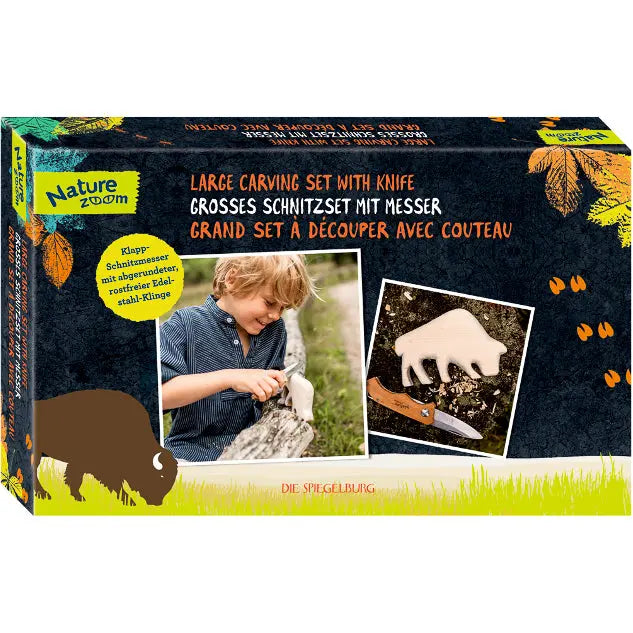 Großes Schnitzset mit Messer - Feder&Konfetti Store
