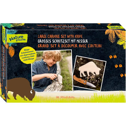 Großes Schnitzset mit Messer - Feder&Konfetti Store