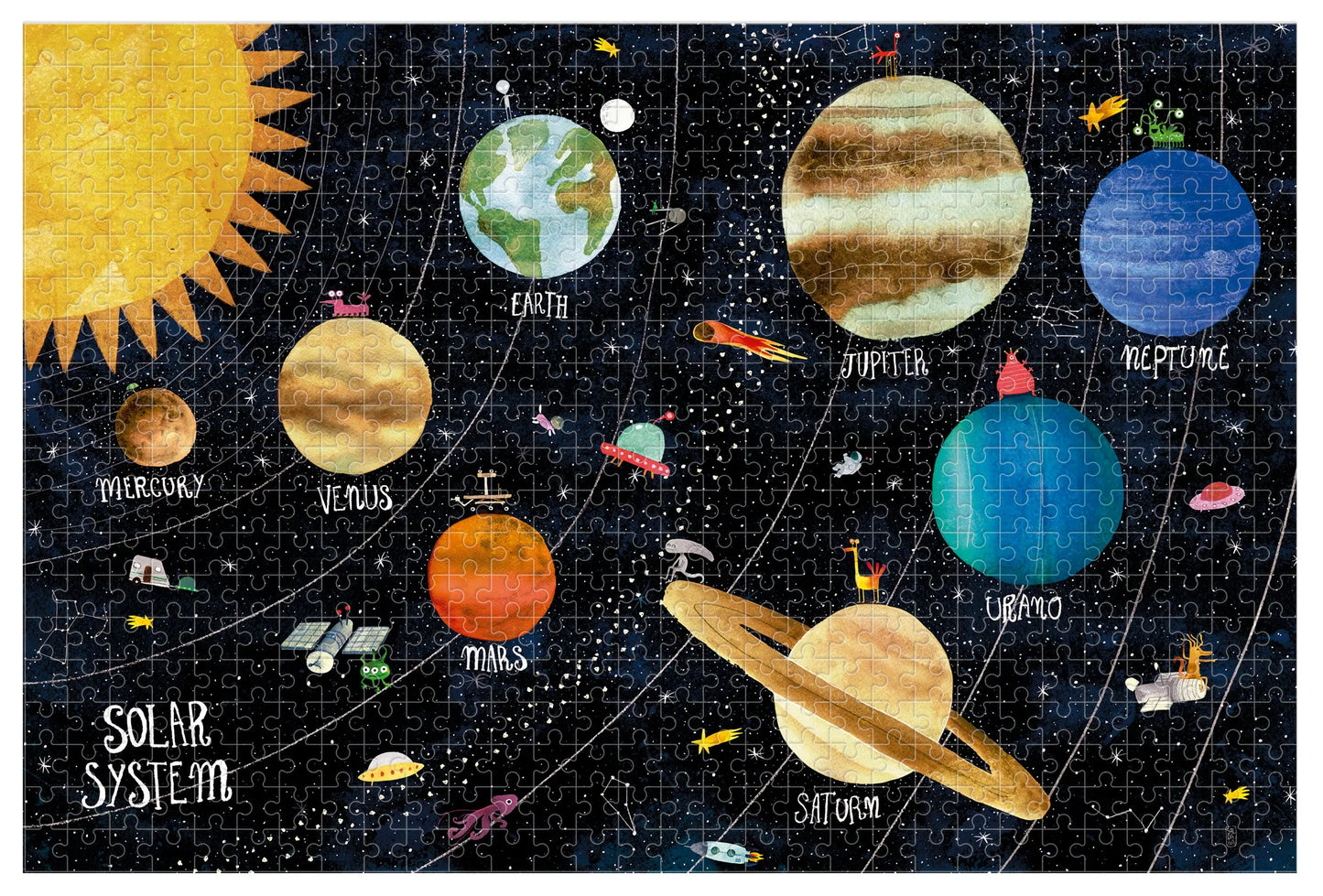 Micropuzzle DISCOVER THE PLANETS - Feder&Konfetti Store
