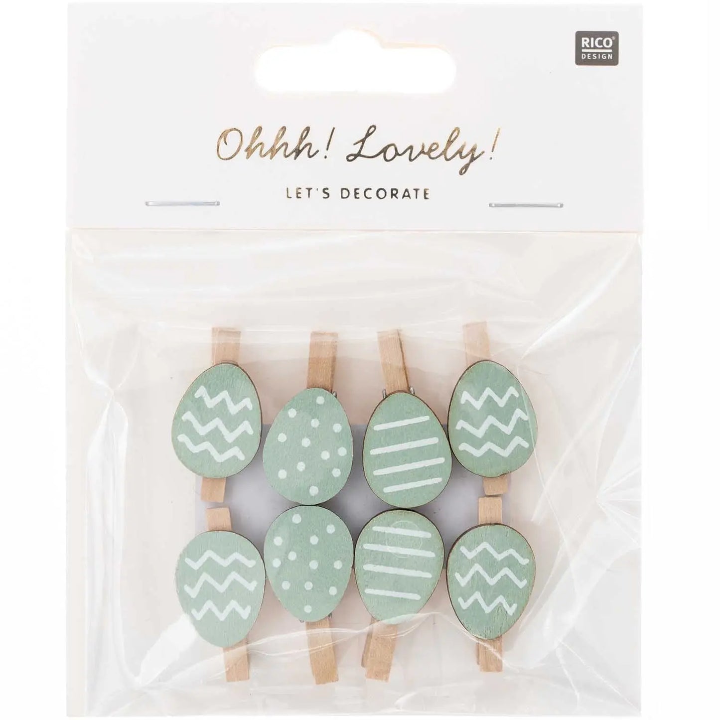 Dekoklammern OSTEREI | mint - Feder&Konfetti Store