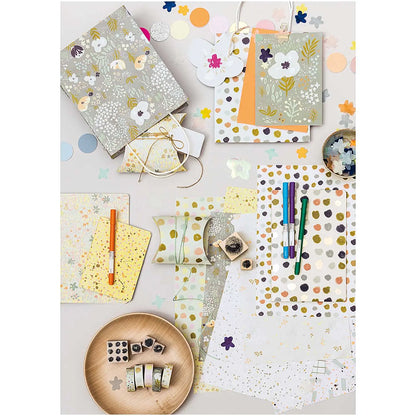 DIY Karte CRAFTED NATURE | blau - Feder&Konfetti Store