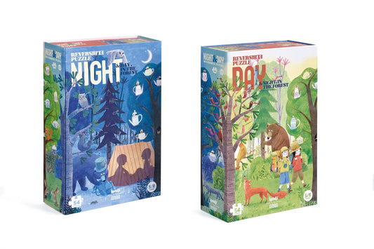 Puzzle NIGHT & DAY IN THE FOREST - Feder&Konfetti Store