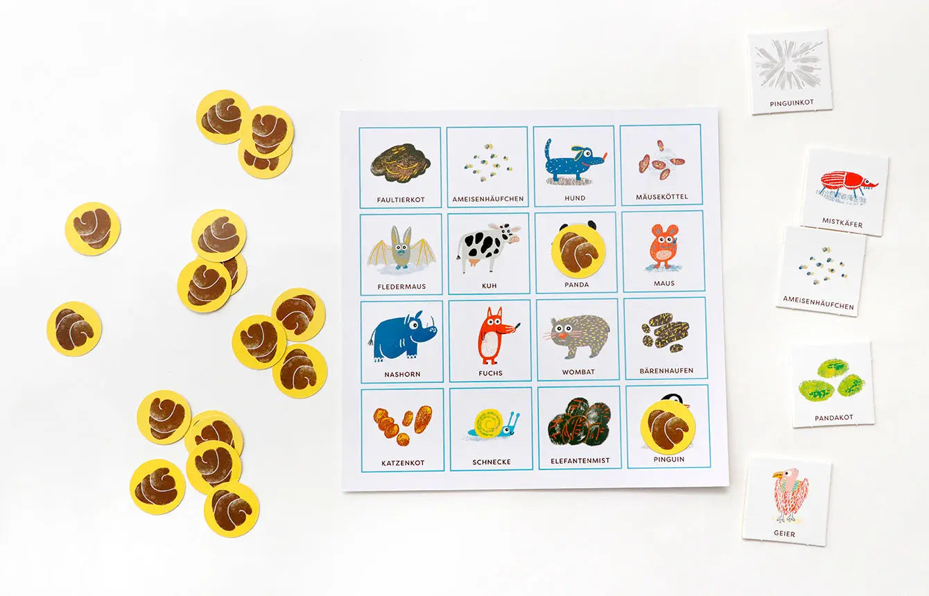 Tierkacke Bingo - Feder&Konfetti Store
