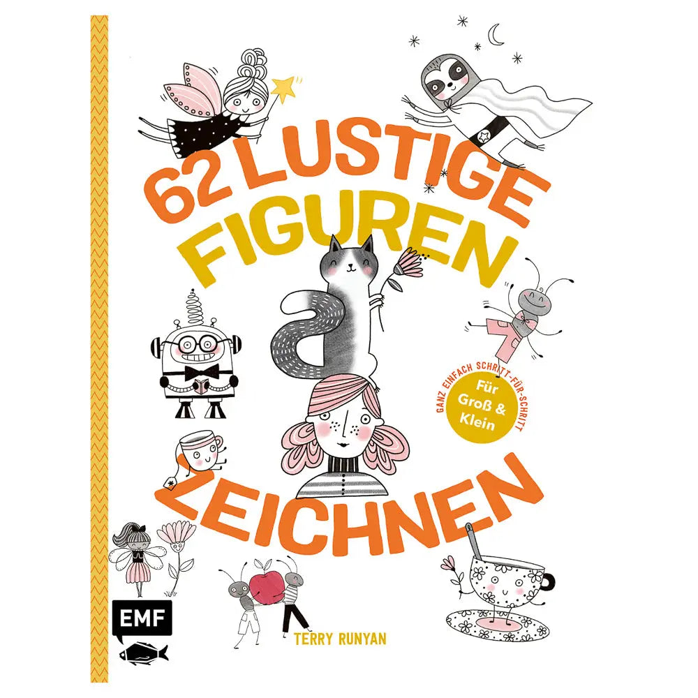 62 lustige Figuren zeichnen - Für Groß und Klein - Feder&Konfetti Store