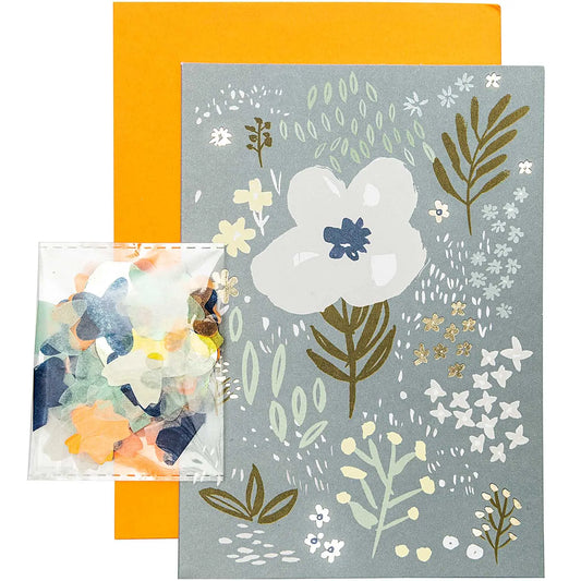 DIY Karte CRAFTED NATURE | blau - Feder&Konfetti Store