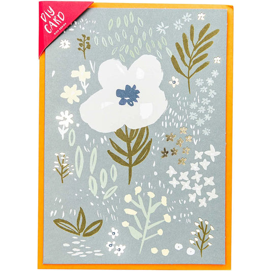 DIY Karte CRAFTED NATURE | blau - Feder&Konfetti Store
