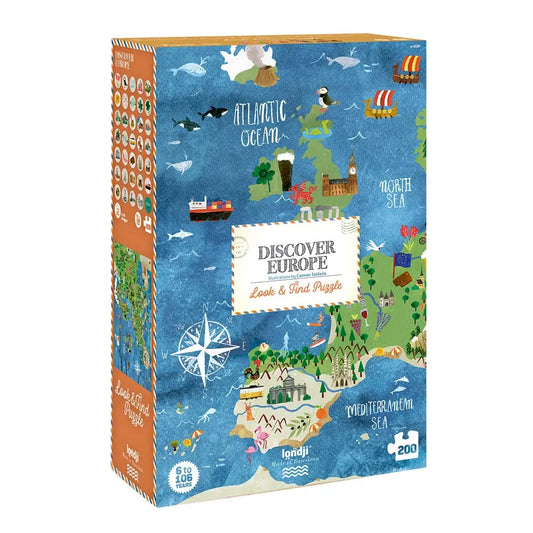Puzzle DISCOVER EUROPE - Feder&Konfetti Store