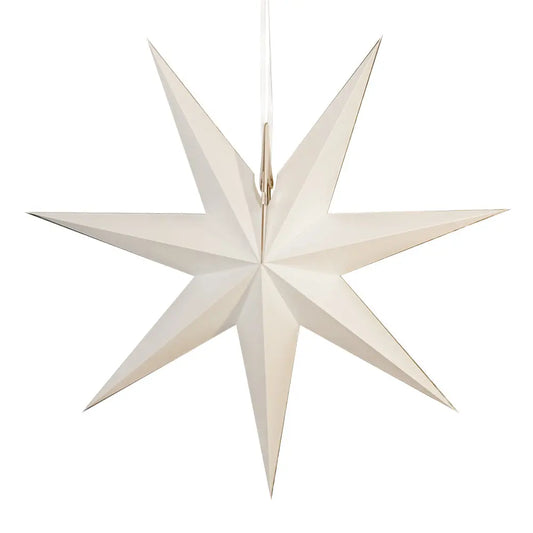 Erzgebirgischer Fensterstern No. 15  54cm | weiß - Feder&Konfetti Store
