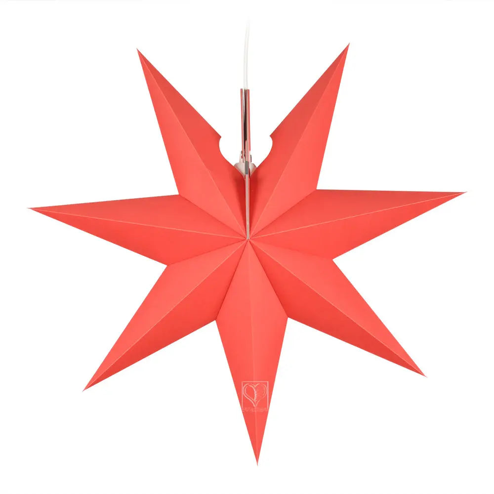 Erzgebirgischer Fensterstern No. 14  43cm | rot - Feder&Konfetti Store