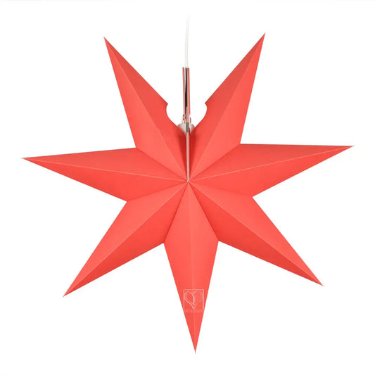 Erzgebirgischer Fensterstern No. 14  43cm | rot - Feder&Konfetti Store