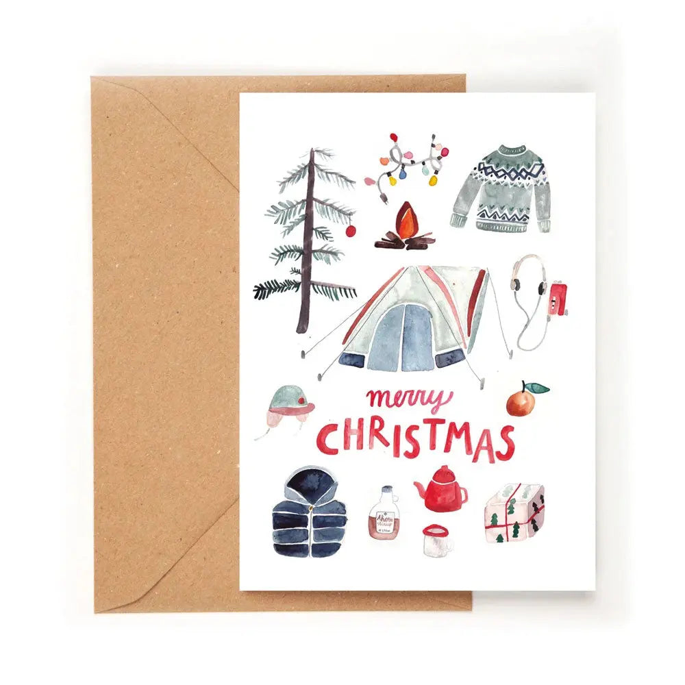 Klappkarte ADVENTURE CHRISTMAS - Feder&Konfetti Store