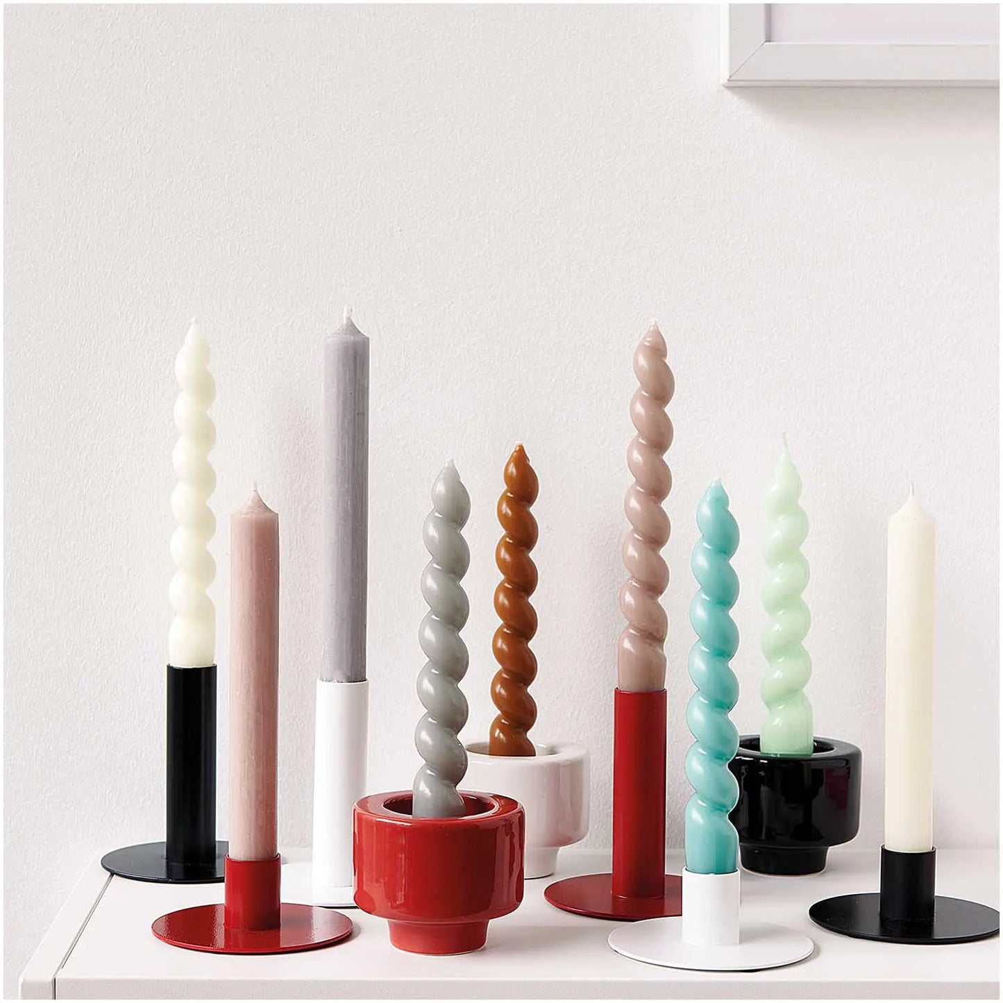 Kerzenständer METALL | 3 Farben - Feder&Konfetti Store
