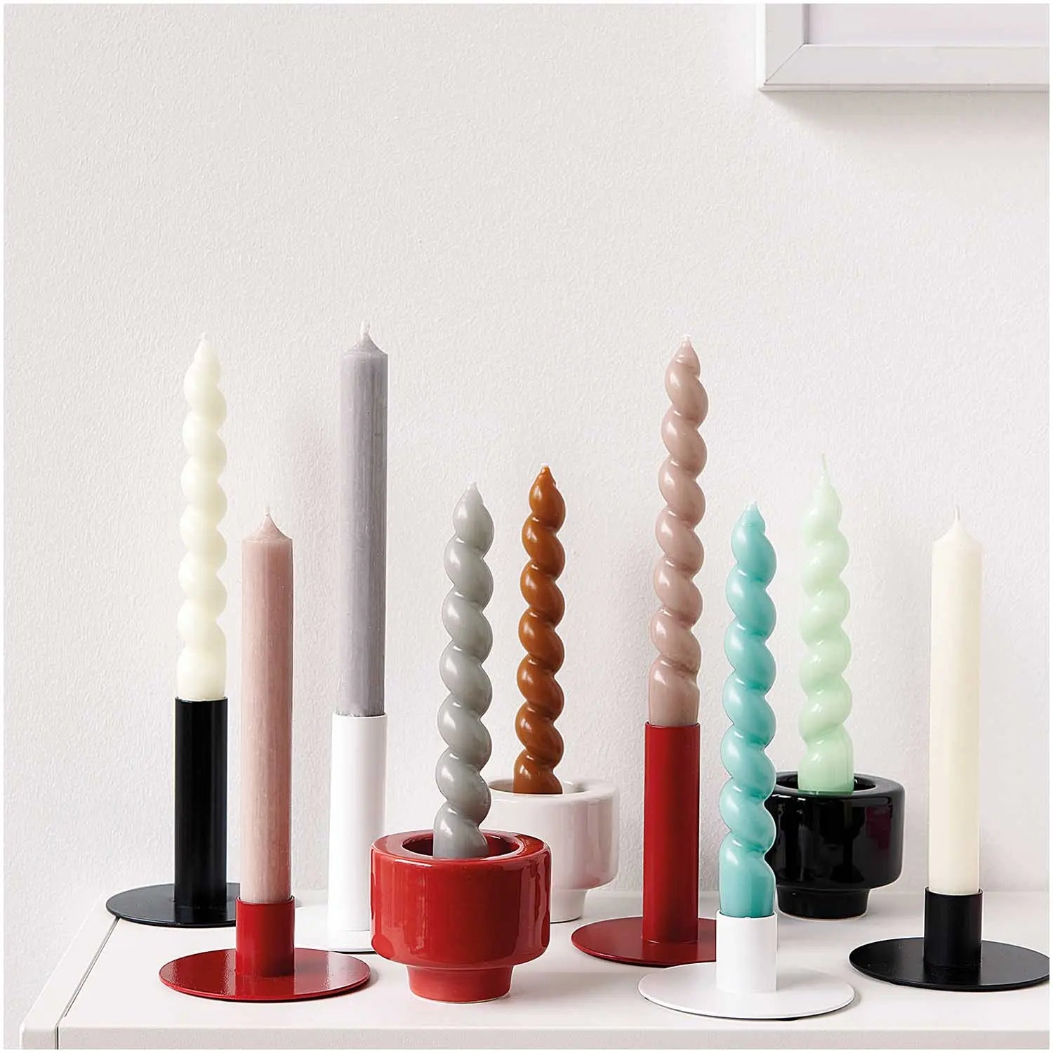 Kerzenständer METALL | 3 Farben - Feder&Konfetti Store