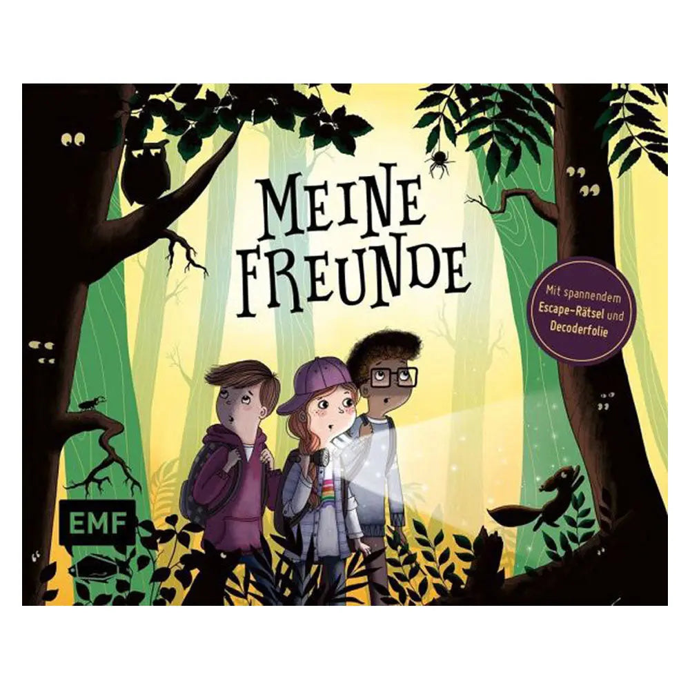 Meine Freunde - Das Freundebuch mit schaurig-spannendem Escape-Rätsel - Feder&Konfetti Store