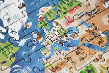 Pocket Puzzle DISCOVER THE WORLD - Feder&Konfetti Store