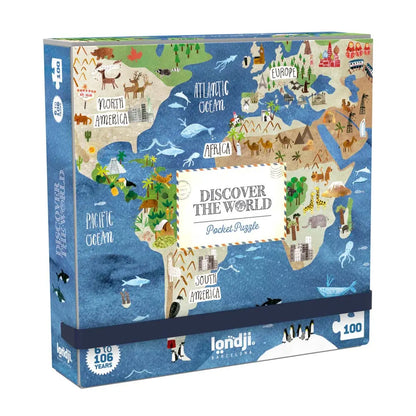 Pocket Puzzle DISCOVER THE WORLD - Feder&Konfetti Store