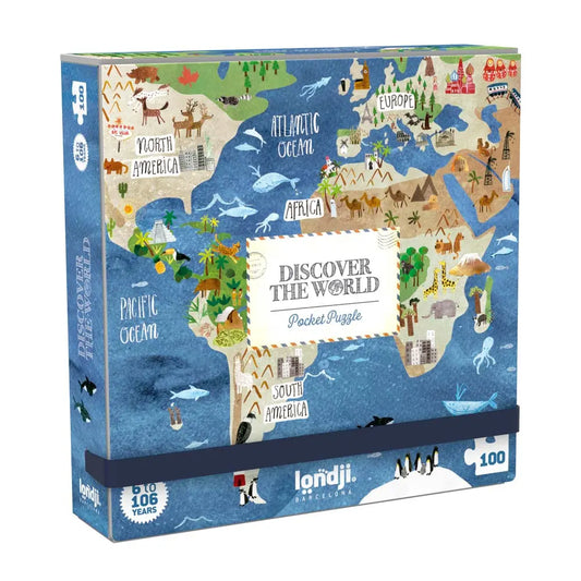 Pocket Puzzle DISCOVER THE WORLD - Feder&Konfetti Store