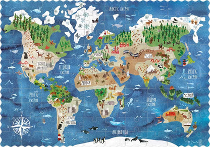Pocket Puzzle DISCOVER THE WORLD - Feder&Konfetti Store