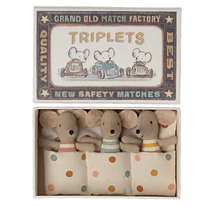 Baby Triplets in Matchbox - Feder&Konfetti Store