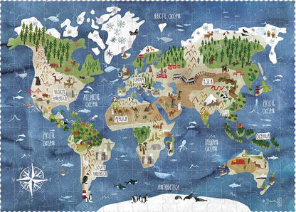 Puzzle DISCOVER THE WORLD - Feder&Konfetti Store