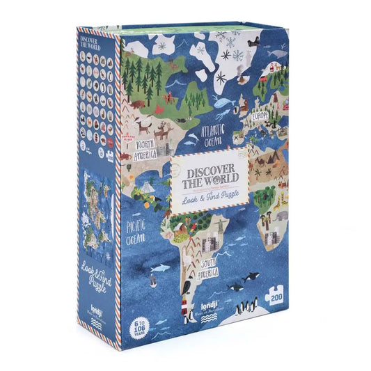Puzzle DISCOVER THE WORLD - Feder&Konfetti Store